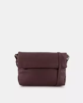 Бордовая сумка через плечо на молнии Latouche, бордо