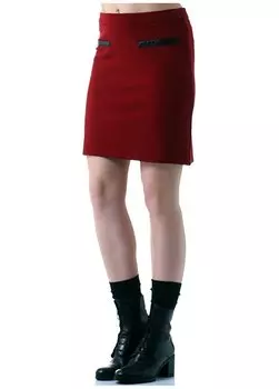 Бордовая юбка Caramel