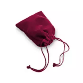 Бордовая велюровая сумка для игральных костей (большая), Dice Bags (Chessex)