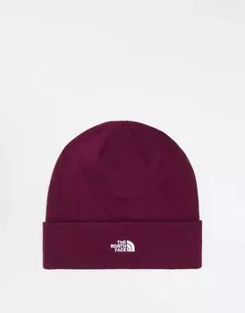 Бордовая вязаная шапка The North Face Norm