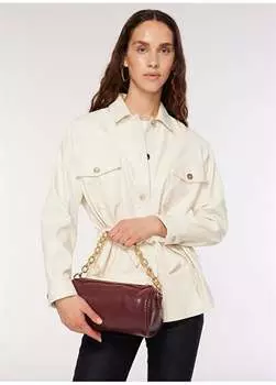 Бордово-красная женская сумка на плечо 27 х 4 х 4 см на молнии SNAKE-THUN Fabrika, красный