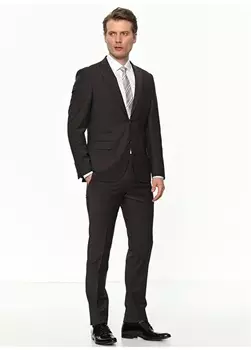 Бордово-красный мужской костюм Beymen Business
