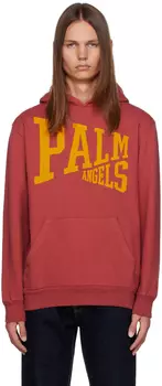 Бордовое худи Palm Angels College