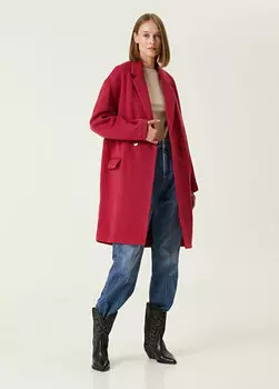 Бордовое пальто Isabel Marant