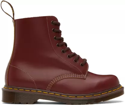 Бордовые ботинки Dr. Martens Made In England 1460