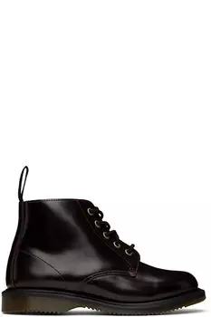 Бордовые ботинки Emmeline Arcadia на шнуровке Dr. Martens