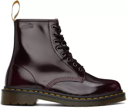 Бордовые ботинки Vegan 1460 Dr. Martens
