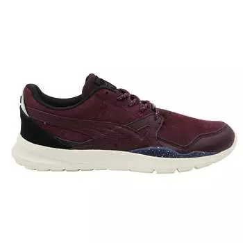 Бордовые кожаные мужские кроссовки Duplex evo Camping на шнуровке 361921 01 Puma, фиолетовый