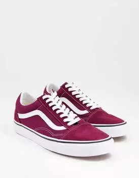 Бордовые кроссовки Vans Old Skool Port Royal