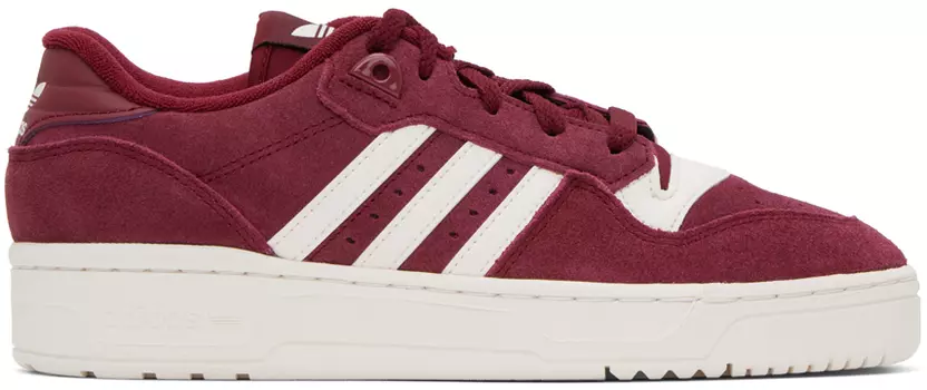 Бордовые низкие кроссовки adidas Originals Rivalry