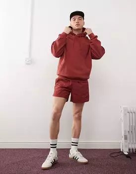 Бордовые спринтерские шорты Adidas Originals Adicolor