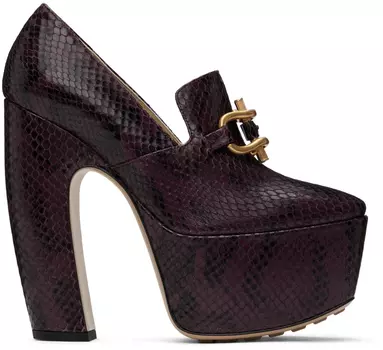 Бордовые туфли-лодочки Mostra Bottega Veneta