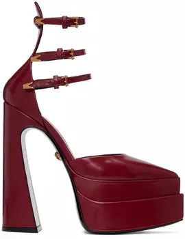 Бордовые туфли на каблуке Aevitas Versace