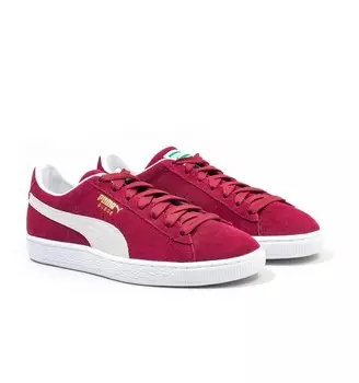 Бордовые замшевые кроссовки classic xxi Puma, бордовый