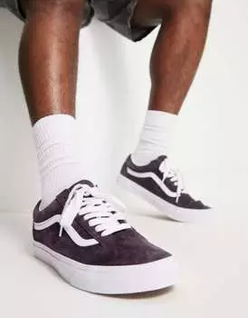 Бордовые замшевые кроссовки Vans Old Skool