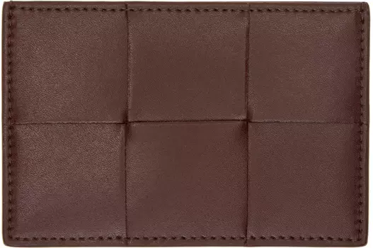 Бордовый чехол для кредитной карты Bottega Veneta