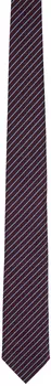 Бордовый полосатый галстук ZEGNA