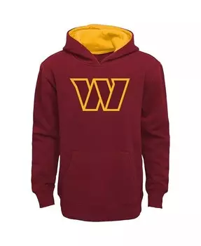 Бордовый пуловер с капюшоном Washington Commanders Prime для мальчиков и девочек дошкольного возраста Outerstuff, красный