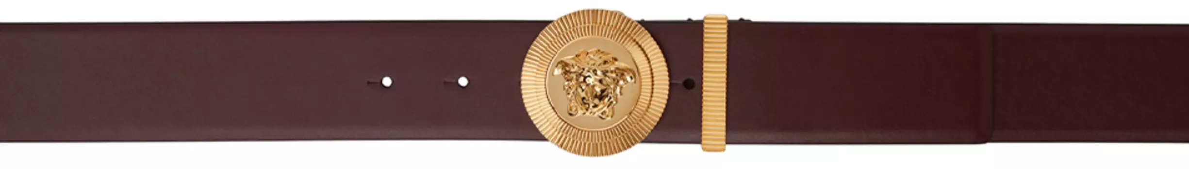 Бордовый ремень Medusa Biggie Versace