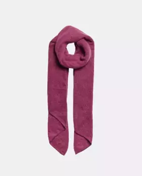 Бордовый шарф из переработанного полиэстера Pieces, розовый