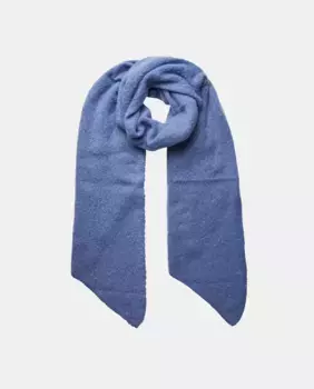 Бордовый шарф из переработанного полиэстера Pieces, синий