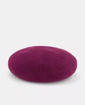 Бордовый шерстяной берет Seeberger, гранатовый