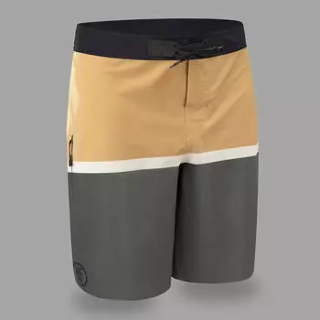 Бордшорты Surfing Standard 900 Flat Belt Dude хаки OLAIAN, хаки/черный