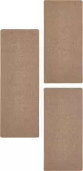 Бордюр для кровати Andiamo "Лутон" (3 шт.), прикроватный коврик, комплект дорожек для спальни, пестрый вид Ш/Д (мост): 67х140 см (2 шт.), Ш/Д (рейнер): 67х180 см (1 шт.), цвет cognac