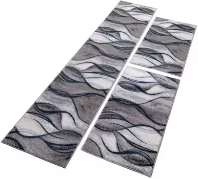 Бордюр для кроватки для дома "Тритом", (3 шт.), с особо мягким ворсом Home affaire Ш/Д (мост): 67х140 см (2 шт.), Ш/Д (рейнер): 67х340 см (1 шт.), синий