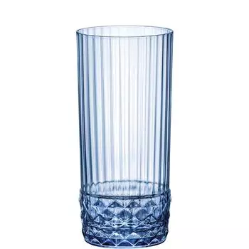 Bormioli Rocco America 20s Blue лонг-дринк, 490мл, стакан, синий, 6 шт