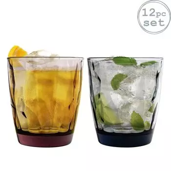 Bormioli Rocco Diamond Dimpled Double Old Fashioned стаканы - 390 мл - набор из 12 шт