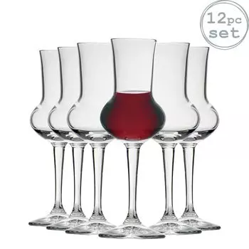 Bormioli Rocco Restaurant Бокал для ликера Граппа с ножкой - 80 мл - Упаковка из 12 шт