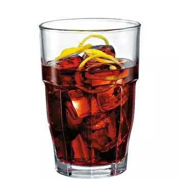 Bormioli Rocco Rock Bar лонг-дринк, штабелируемый, 370мл, закаленное стекло, прозрачное, 6 шт, прозрачный