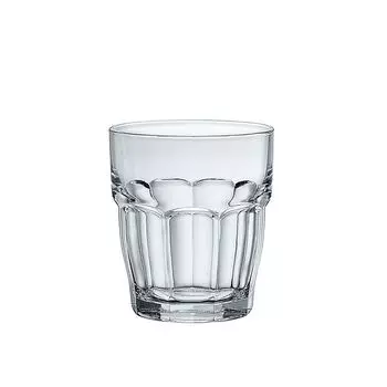 Bormioli Rocco Rock Bar стакан, стакан для питья, штабелируемый, 270 мл, закаленное стекло, прозрачное, 6 шт. в упаковке, прозрачный