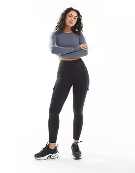 Born Living Yoga – Леггинсы Cargo черного цвета