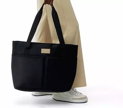 Born Living Yoga - Nest - Стильная сумка-тоут черного цвета/стежка