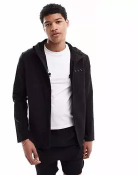 Born Living Yoga - Sittang - Ветровка с капюшоном черного цвета