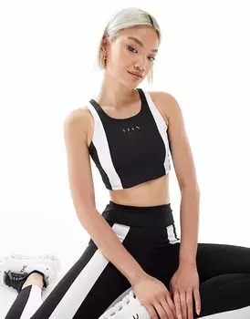 Born Living Yoga - Vindi - черно-белый спортивный бюстгальтер со съемными подушечками