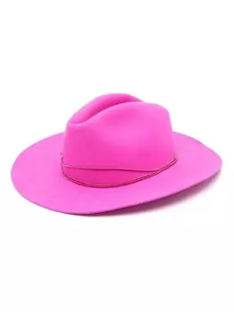 Borsalino фетровая шляпа-федора, розовый
