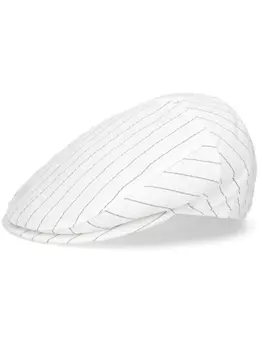 Borsalino кепка Vincenzo с полосатым принтом, белый