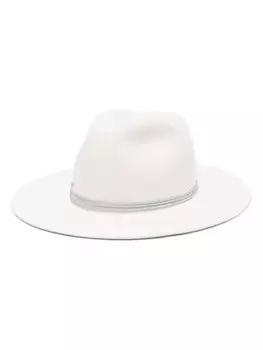 Borsalino шляпа федора Алессандрия, белый