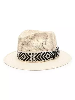 Borsalino шляпа с бантом, нейтральный цвет