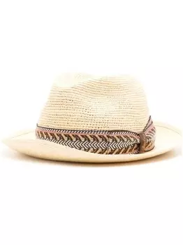 Borsalino соломенная шляпа Panama, серый