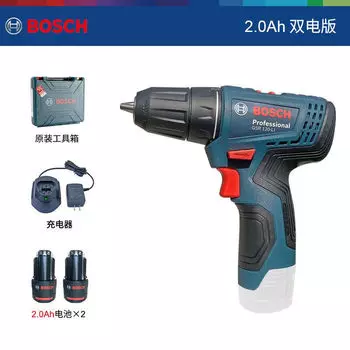 Дрель аккумуляторная Bosch GSR 120-Li + два аккумулятора 2.0Ah, зарядное устройство