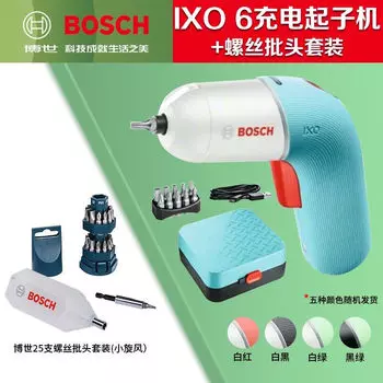 Отвертка аккумуляторная Bosch Ixo 6 + насадки, 25 штук