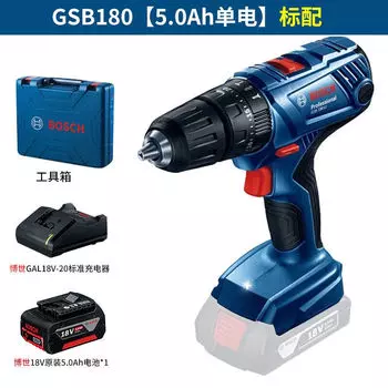 Дрель аккумуляторная Bosch GSB 180 + аккумулятор 18V/5.0Ah, зарядное устройство