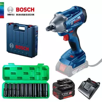 Bosch аккумуляторный ударный гайковерт с литиевой батареей аккумуляторный электроинструмент 18 В/4,0 Ач