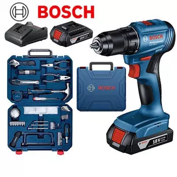 Дрель электрическая Bosch GSR 185-Li + набор инструментов, аккумулятор, зарядное устройство