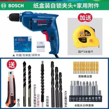 Bosch электрическая ручная дрель пистолетная дрель GBM400 многофункциональная электрическая отвертка бытовой промышленный инструмент