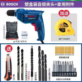 Bosch электрическая ручная дрель пистолетная дрель GBM400 многофункциональная электрическая отвертка бытовой промышленный инструмент